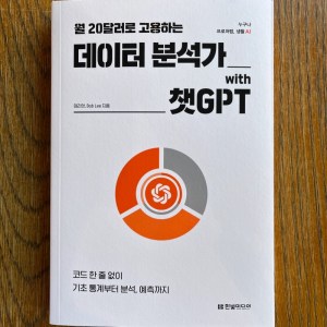 [BOOK] 월 20달러로 고용하는 데이터 분석가 with 챗GPT